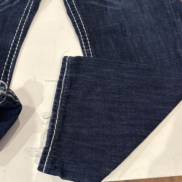 True Religion Joey Super T Jeans 38x32 Denim Distressed Fair/Good Used Condition - Picture 4 of 15